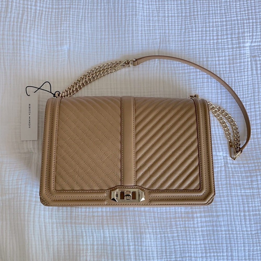 Rebecca Minkoff Chevron Quilted Jumbo Love - NWT